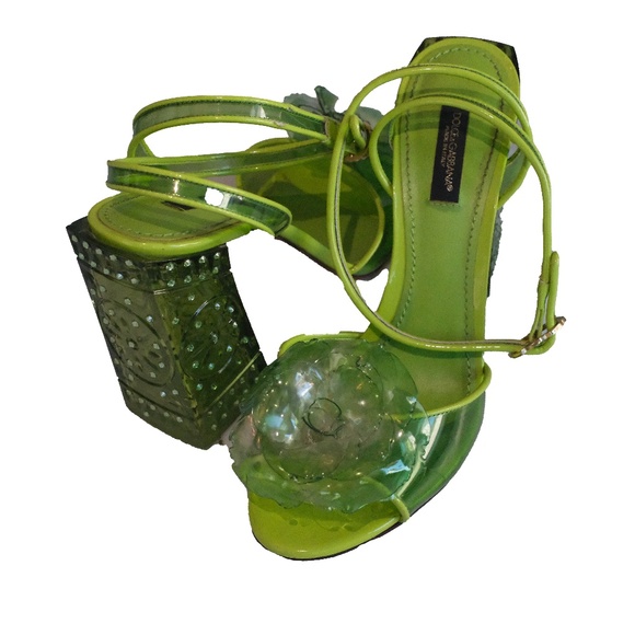 DOLCE & GABBANA LEATHER SLINGBACK - Picture 2 of 10